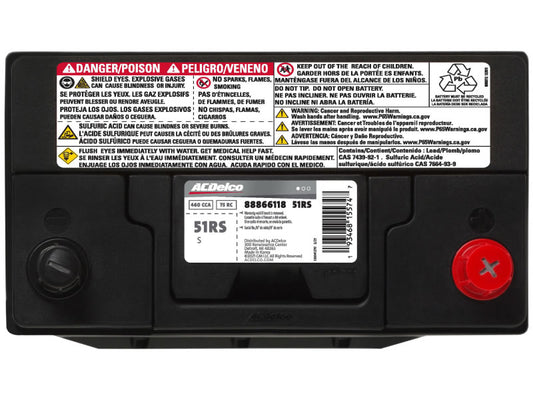 ACDelco Advantage Group Size 51R Battery 51RS