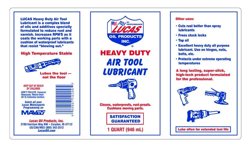 Lucas Oil Air Tool Lubricant