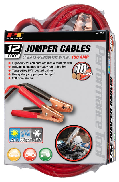 12ft. Performance Tool Jumper Cables All-Weather