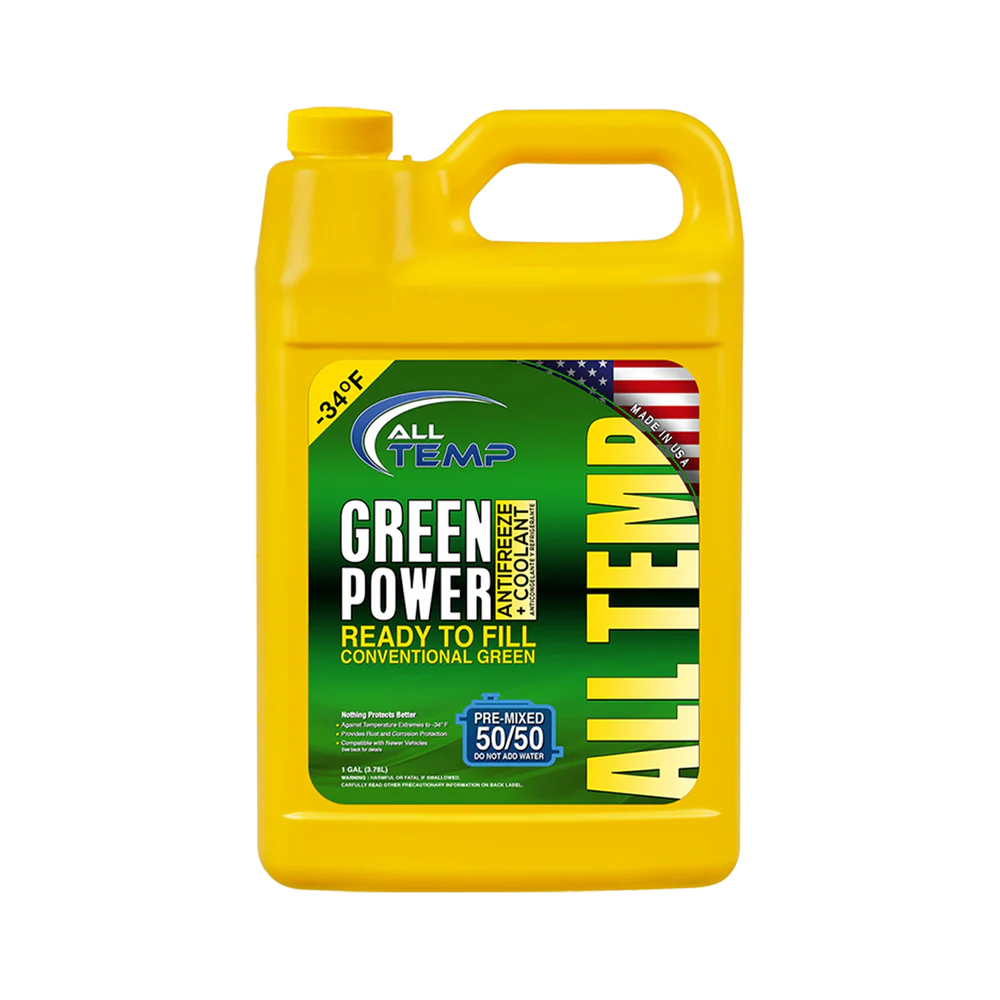 All Temp Green Power 50/50 Pre-Diluted Antifreeze/Coolant 1gal.