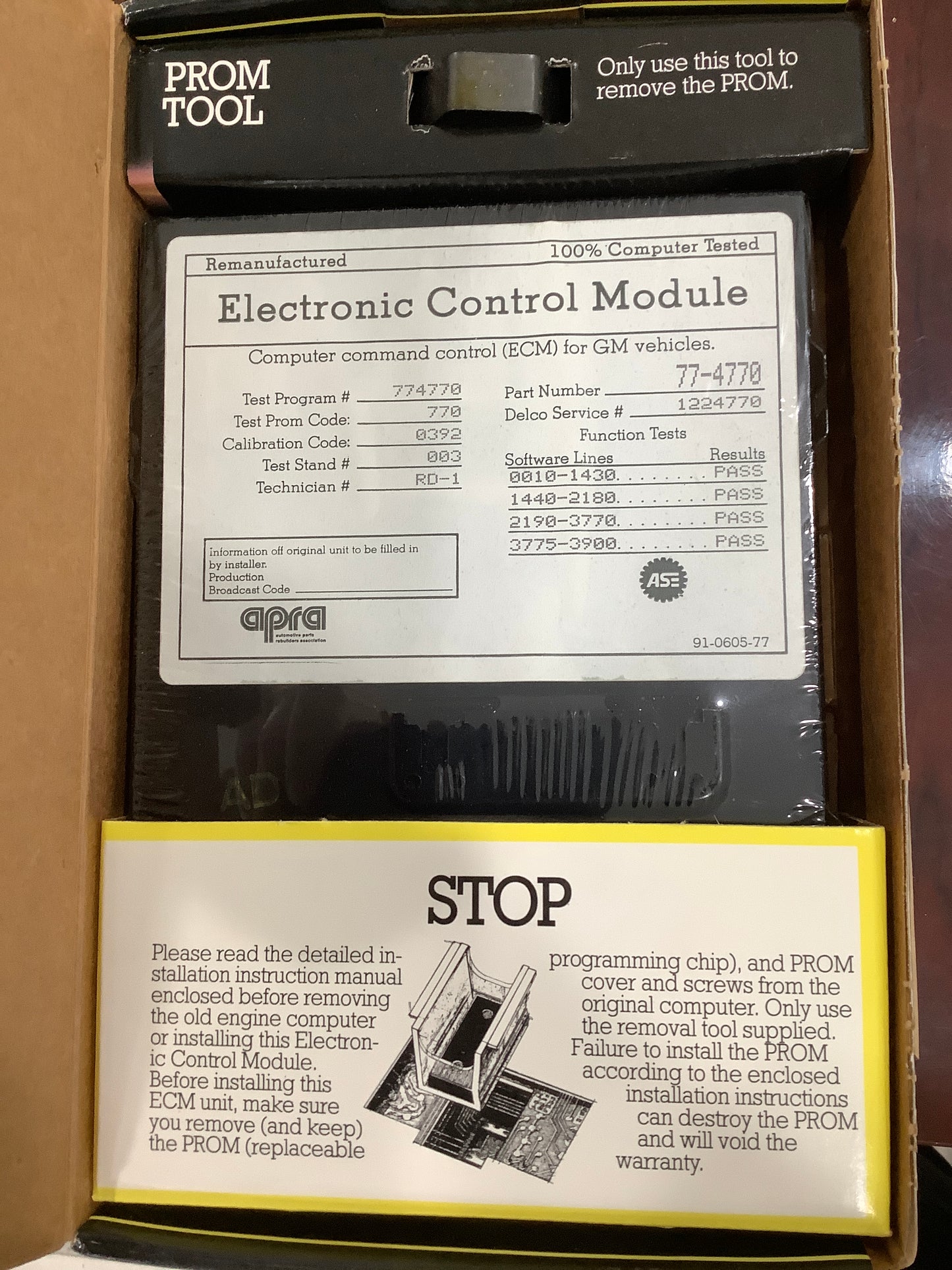 A1 Cardone 77-4770 Remanufactured Engine Control Module