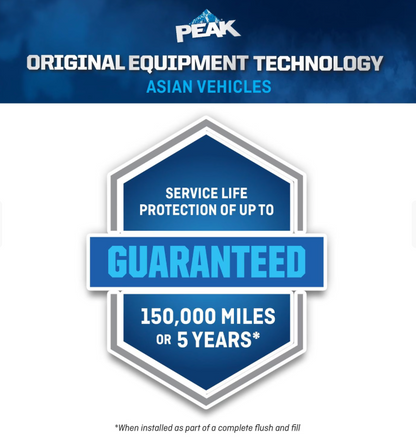 PEAK Asian Vehicles Blue Antifreeze and Coolant Ready-To-Use