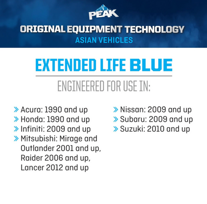 PEAK Asian Vehicles Blue Antifreeze and Coolant Ready-To-Use