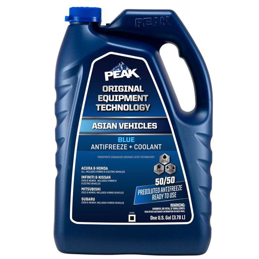PEAK Asian Vehicles Blue Antifreeze and Coolant Ready-To-Use